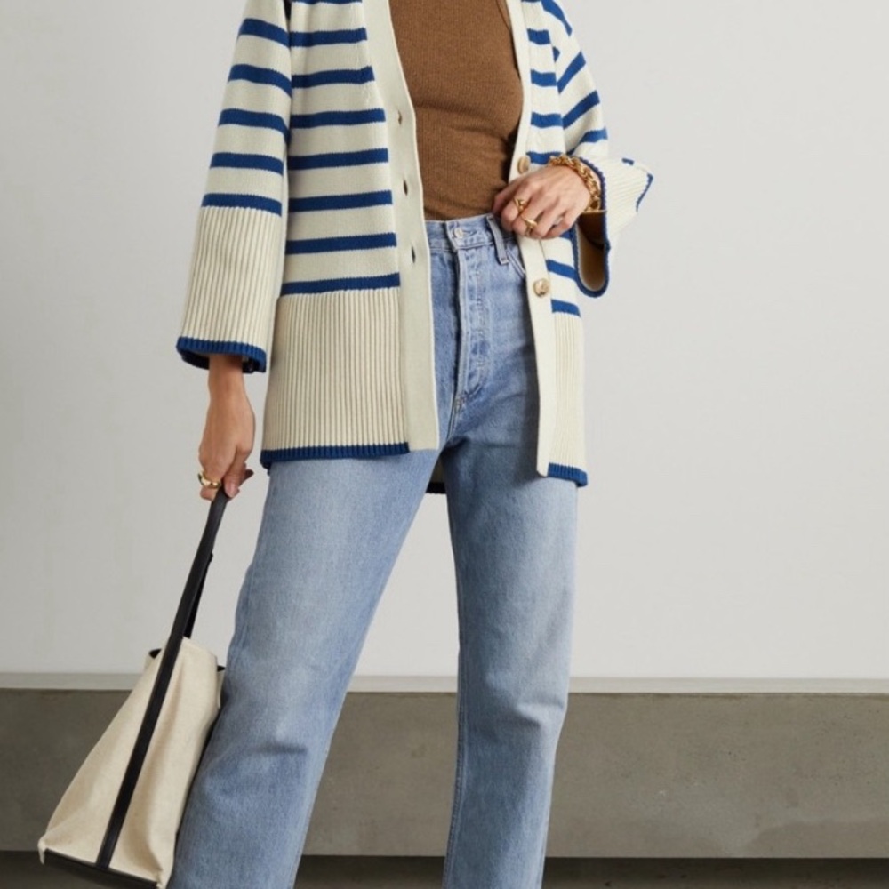 Toteme Signature Striped Cardigan